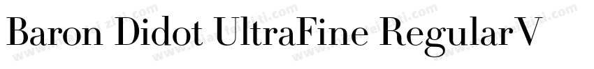 Baron Didot UltraFine RegularVersio字体转换